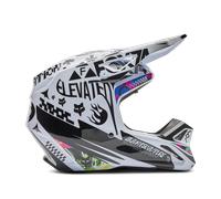 FOX V1 Image Cosmo Casque de motocross, noir-blanc, taille S pour homme