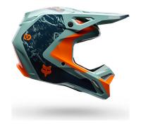Casque Cross FOX V1 Impression Image Bleu arctiqueS Bleu arctique