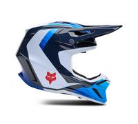 FOX Casque moto V3 Fade White / Blue 2025 M