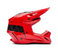Casque Cross FOX V3 RS Fracture Rouge fluorescentS Rouge fluorescent