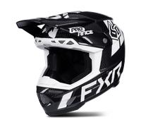 FXR 6D ATR-3 Carbon Casque de motocross, noir-blanc, taille L pour homme