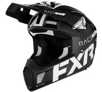 FXR Clutch Evo 2023 Casque de motoneige, noir-blanc, taille XS