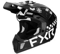 FXR Clutch Gladiator 2024 Casque de motocross, noir-blanc, taille XL pour homme