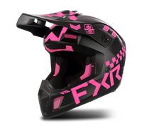 FXR Clutch Gladiator 2024 Casque de motocross, noir-rose, taille L pour homme