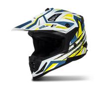 IXS iXS363 2.0 Casque de motocross, blanc-bleu-jaune, taille M pour homme