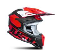 Just1 J18-F Hexa, casque croisé M Mat Rouge/Noir/Blanc Mat Rouge/Noir/Blanc