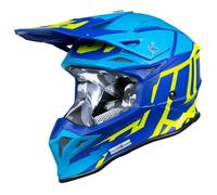 casque cross just1 j39 poseidon - jaune / bleu L