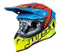 casque cross just1 j39 thruster - jaune / bleu L