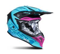 Just1 J39 Thruster, casque croisé L Bleu/Bleu Clair/Fuchsia Bleu/Bleu Clair/Fuchsia