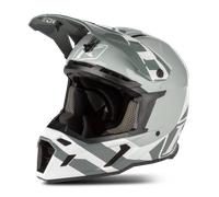 Klim F5 Koroyd Ascent Mips, casque à croix XL Blanc/Gris Clair/Gris Blanc/Gris Clair/Gris