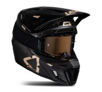 Leatt 9.5 Carbon-White, casque de motocross XL Noir/Or Noir/Or