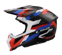 Casque cross LS2 MX703 C - X-FORCE - PHANTOM - WHITE BLUE RED 2026