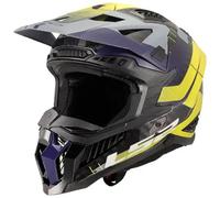 casque cross ls2 mx703 carbon x-force galuo - gris / jaune 3XL