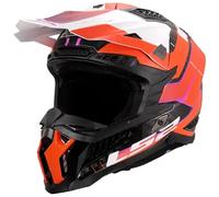 LS2, Casque Moto Cross MX703 X-Force GALUO Gloss Orange, XXL
