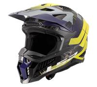 Casque Cross LS2 MX703 X-Force Galuo Gris/Jaune haute visibilité brillantM Galuo Gris,Jaune haute visibilité brillant