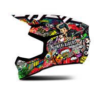 ONeal 3SRS Crank, casque de motocross M Mat Noir/Rouge/Vert/Jaune Mat Noir/Rouge/Vert/Jaune