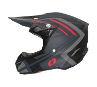 Oneal 5SRS Polyacrylite Spike Casque de motocross, gris-rouge, taille L pour homme