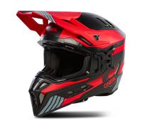 Oneal EX-SRS Hitch Casque de motocross, noir-gris-rouge, taille M