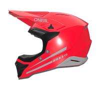 Oneal 1SRS Solid Casque de motocross, rouge, taille L pour homme