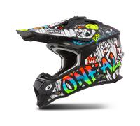 O'Neal Casque à croix 2SRS Rancid XL Mat Noir/Blanc/Rouge/Bleu
