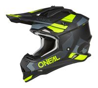 Casque Cross ONEAL 2SRS SPYDE V.23 noir-gris-jaune fluo XXL