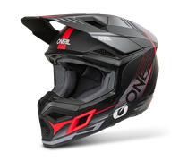 O'Neal Casque de motocross 3SRS Haze Noir/Gris/Rouge XS pour homme