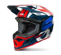 O'Neal - Casque cross 3SRS Ride - Bleu/Blanc/Rouge - Taille S