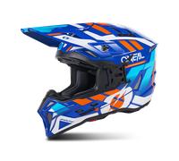 O'Neal Casque de motocross EX-SRS Dust Bleu/Orange/Blanc Taille M