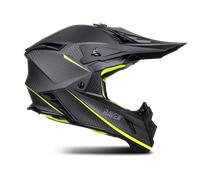 Casque Cross Raven Ipsum Evo Mat Carbone/Jaune FluoXS Mat Carbone,Jaune Fluo