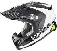 Casque Cross SCORPION VX-22 AIR ARES blanc-noir-jaune fluo XL