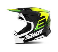 §Casque Cross Shot Furious Apex Jaune Néon Brillant§