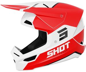 Casque cross SHOT FURIOUS BOLT rouge brillant M