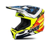 Shot Furious Flash Mips Casque de motocross, bleu-jaune, taille S pour homme