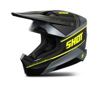 Casque Cross Shot Furious Dust Jaune néon matM Jaune néon mat