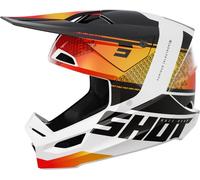 Casque cross SHOT FURIOUS ELECTRON orange brillant M
