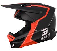 Casque cross SHOT FURIOUS RELFEX noir mat-orange XS