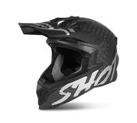 SHOT RACE GEAR Casque Lite Solid Carbon Silver Matt
