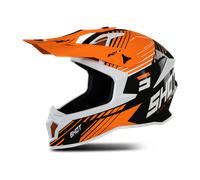 §Casque Cross Shot Lite Fury Noir-Néon-Orange§