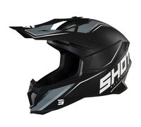 Casque cross Shot LITE PRISM - BLACK WHITE MATT 2025