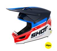 Casque Cross Shot Race Mips® Iron Bleu/RougeS Bleu,Rouge