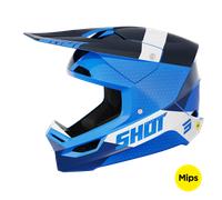 Casque Cross Shot Race Mips® Ridge BleuL Bleu