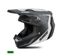 Casque Cross Shot Speed Atomic Hybride gris matL Hybride gris mat