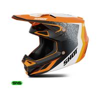 Shot Casque de motocross Speed Hybrid Orange Taille S Homme