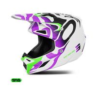Shot Speed Ghost Casque de motocross, pourpre, taille M pour homme