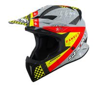 Suomy X-Wing Jetfighter, casque à croix S Mat Gris/Jaune/Rouge Mat Gris/Jaune/Rouge
