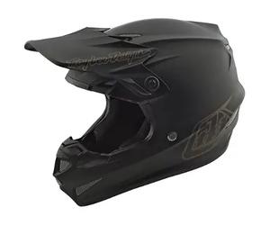 casque cross troy lee se4 polyacrylite monocolor - noir XL
