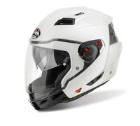 Casque Crossover Airoh Executive Mentonnière Détachable Blanc Brillant Taille M