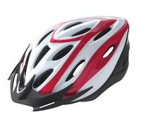 Casque Cyclisme Rider pour Adulte Coquille Out-Moule Taille M Blanc Vector Rouge