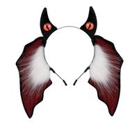 Casque D De Diable Mignon Accessoires De Cosplay Pour,Noir Rouge