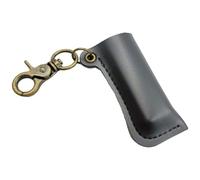 Casque d'allumage en cuir - couvercle à manches rétro avec pendentif porte-clés, accessoire de voyage extérieur portable | porte de protection pour camping pour randonnée pour pendule